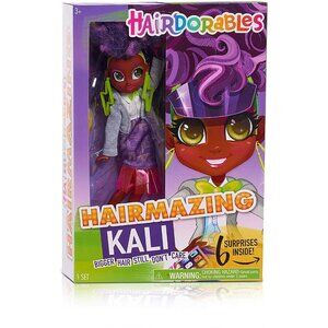 New HAIRDORABLES Hairmazing KALI‎ Poseable Fashion Doll 6 Surprises Fun Toy Kids